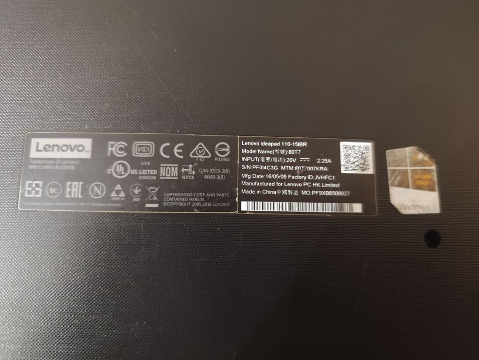 Ноутбук Lenovo IdeaPad 110-15IBR N3060 4GB/120GB SSD