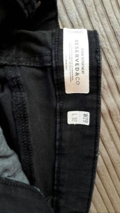 Spodnie męskie skiny czarne Reserved