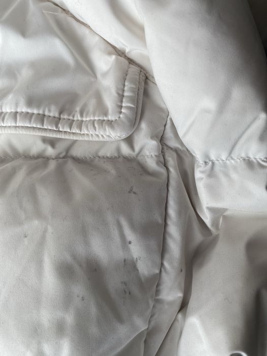 Куртка теплая удлиненная белая производство Италия