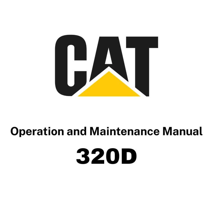 DTR Instrukcja operatora, katalog obsługi, UDT - serwis - CAT 320D