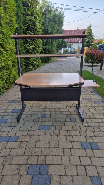 Biurko piętrowe regulowane blaty
