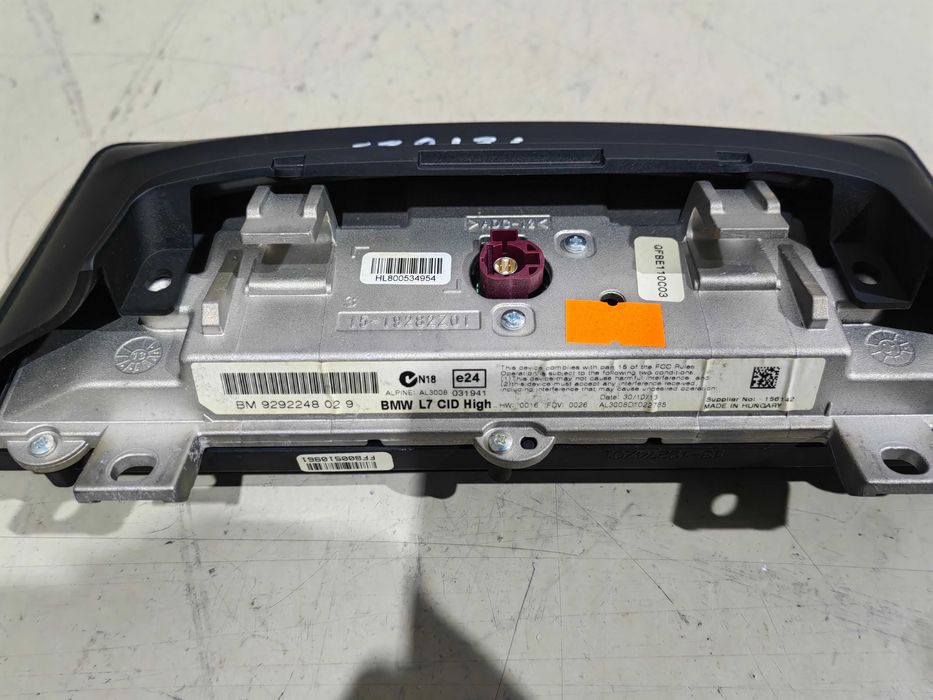 Ecra/display de Navegação I-drive BMW serie 3 F30/F31/F80 (grande) 9292.248