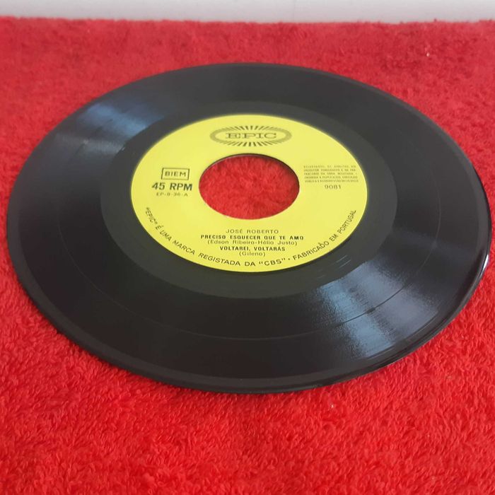 Disco Vinil Single EP José Roberto - Preciso Esquecer que te Amo  + 3 Músicas