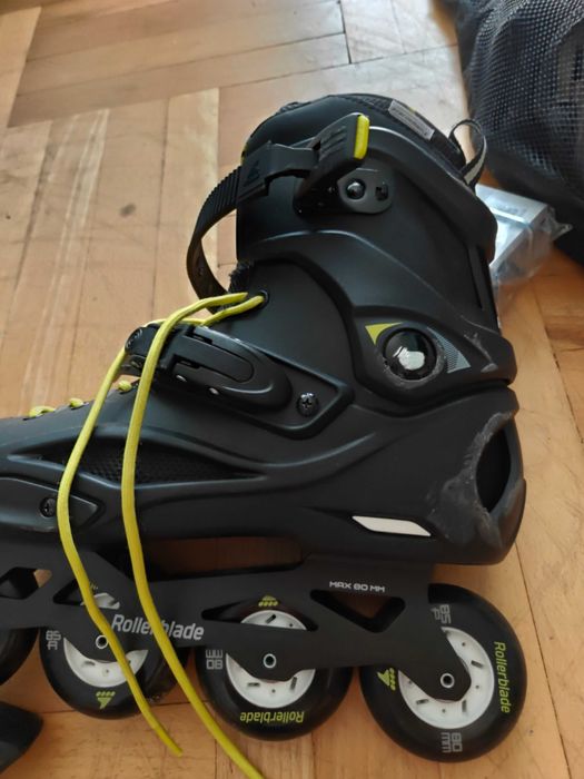 Rolki Rollerblade RB Cruiser, rozm. 44,5, prawie nowe, komplet + ochraniacze
