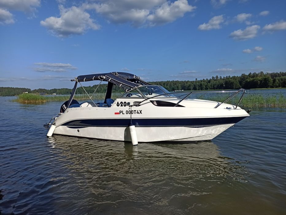 Łódź motorowa Galeon Galia 620 Evinrude E-tec 200 kabinowa motorówka jacht