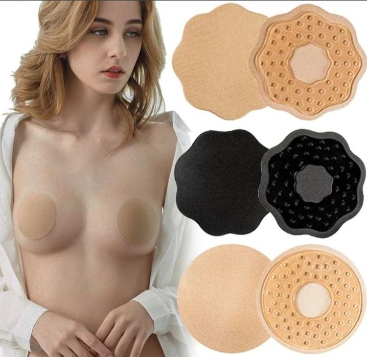 Многоразовые тканевые накладки наклейки пэстис стикини на липкой основ