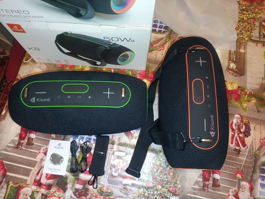 НОВА АКУСТИКА Kisonli K8 Bluetooth 5.3 + EDR, 50W, 8000mAh, USB//TF/BT