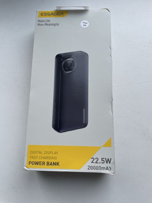 Павербанк Essager 20000 mA 22,5w Білий