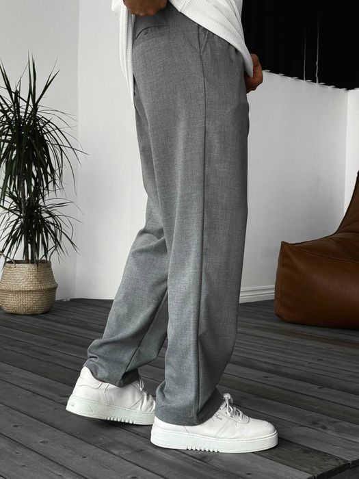 Широкі чоловічі брюки Baggy /S-XL/ Мужские чёрные серые штаны