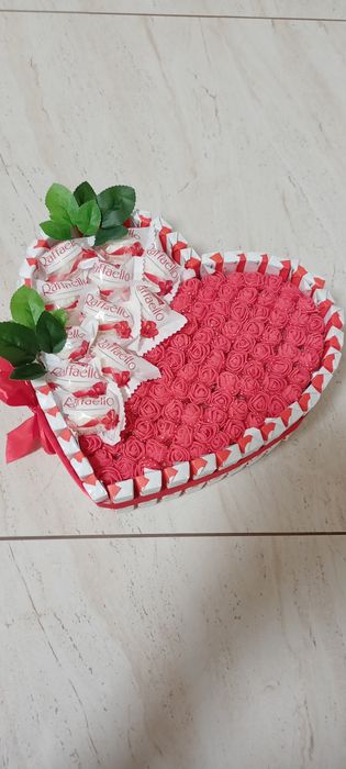 Serce z Kinder czekoladek