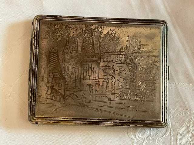 Platerowana papierośnica z herbem – Czechosłowacja, II wojna światowa