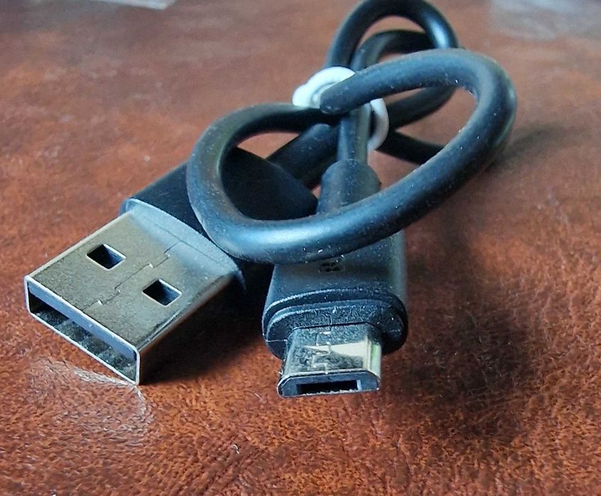 Kabel USB A do USB MICRO przewód połączeniowy czarny 25 cm