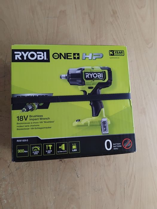Klucz udarowy RYOBI + akumulator