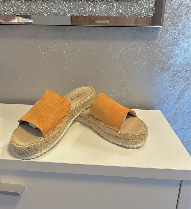 Espadryle espadrij pomarańczowe