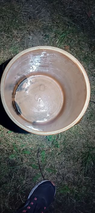 Duży garnek kamionkowy / beczka do kiszenia – sygnatura BOCHNIA