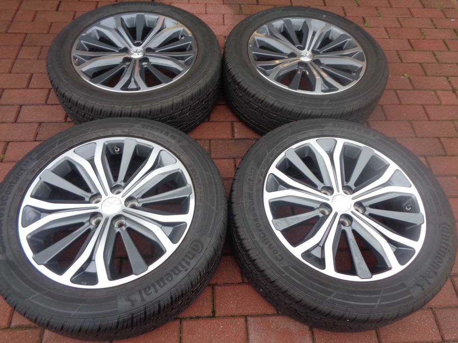 Alufelgi 18 Peugeot 4007 Outlander Tucson z oponami 8mm czujniki ORG