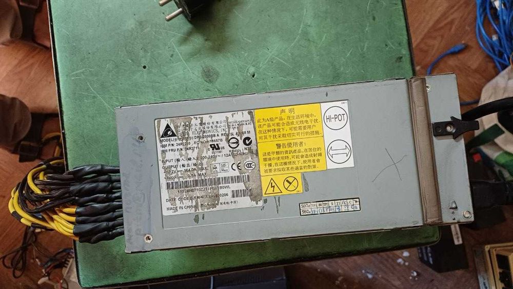 Блок живлення DPS-2000BB 2000w розпаяний для майнінгу - не справний