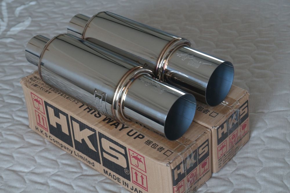Вихлоп прямоток HKS Hi Power банка глушитель глушник (Kakimoto Greddy
