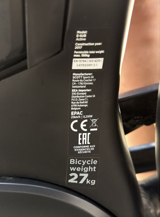 Scott esub Active eletrica