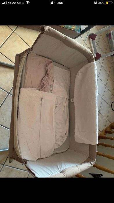 Berço Chicco Co-Sleeping Next2Me Dove Grey Usado como Novo