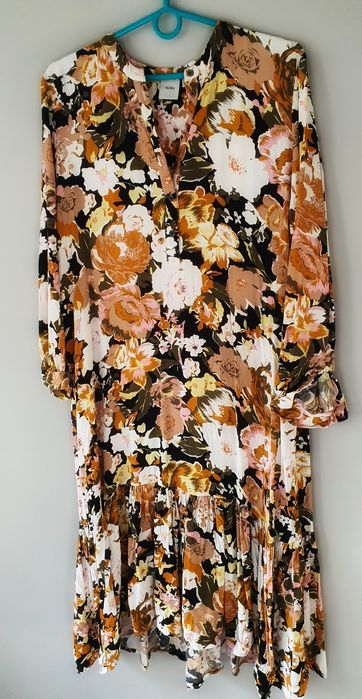 Sukienka ICHI rozmiar 38 | kwiatowa | boho