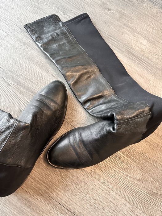 Ботфорты кожаные