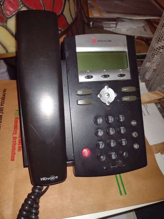 Telefon polycom stacjonarny