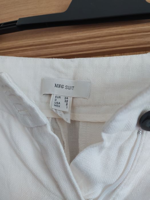 Calcas linho - Mango