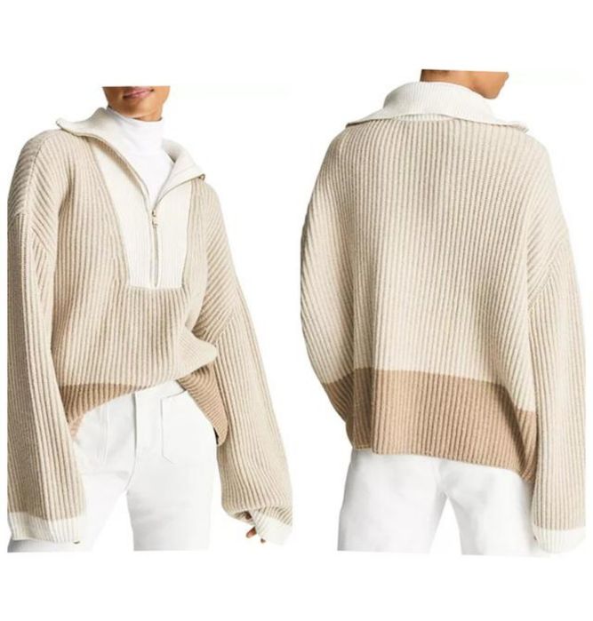 Рейсс
джемпер jackie з в'язаним ребристим візерунком і напівзастібкою