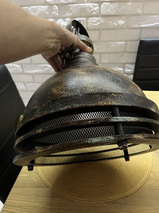 Lampa rustykalna metalowa