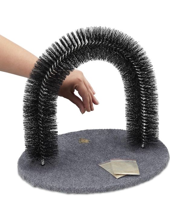 Relaxdays drapak dla kota łuk, w zestawie kocimiętka