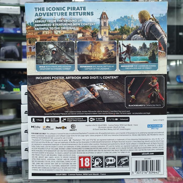 Гра Assassin's Creed Black Flag Resynced для Sony PlayStation 5 PS5 нові дискі (магазин)
