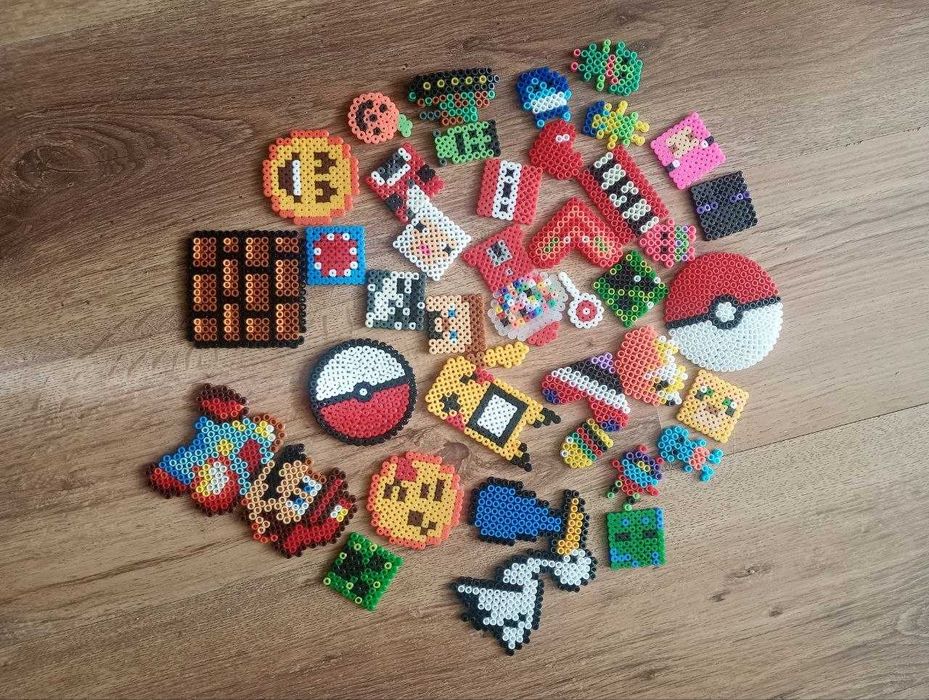 Figurki z koralików do prasowania perler beads