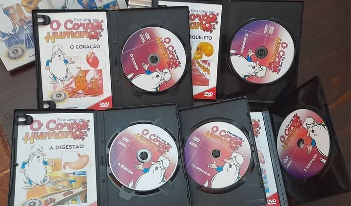 Enciclopédia Juvenil "Era uma vez...O Corpo Humano"  Livros e DVDs