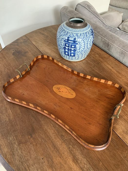 tabuleiro/Bandeja em forma de rim Eduardiano