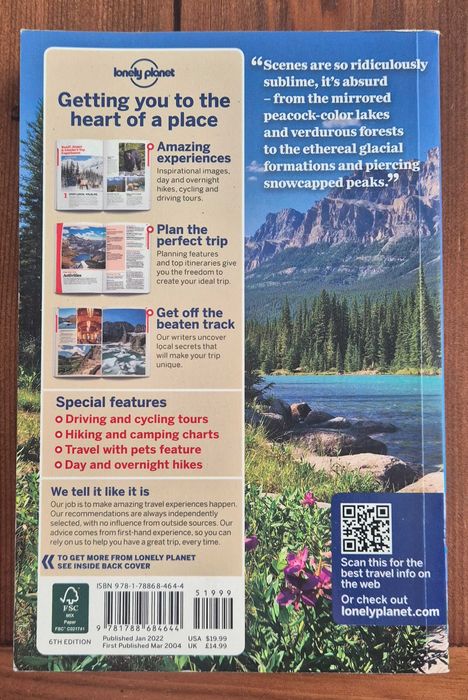 Banff, jasper and glacier national parks by Lonely Planet