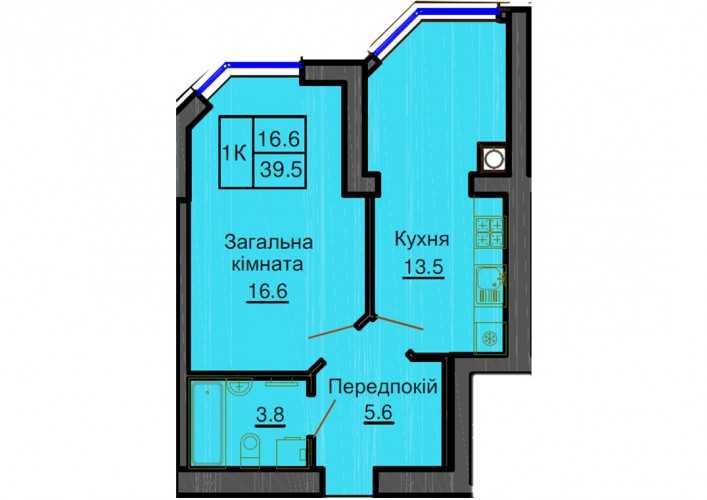 ‼️ГОТОВИЙ БУДИНОК‼️ Продам 1к квартиру 41м2 ЖК Софія Резиденс