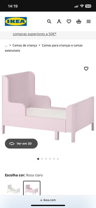 Cama extensível Ikea criança