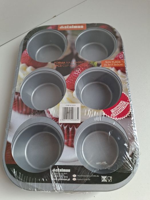 Foremka do pieczenia babeczek / muffinek na 6 sztuk