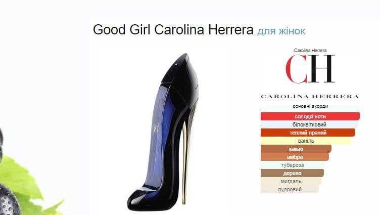 Carolina Herrera, Good Girl
Eau de Parfum, парфуми, духи.