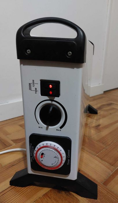 Aquecedor Convector 2000w, com programação analógica