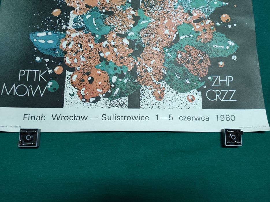 Plakat z PRL-U 1980r