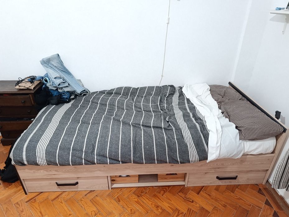 Cama com gavetas solteiro criança