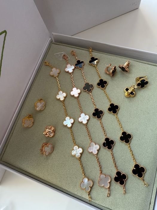 Сережки в стиле Van Cleef Ван клиф