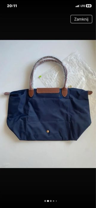 Torebka longchamp navy blue L