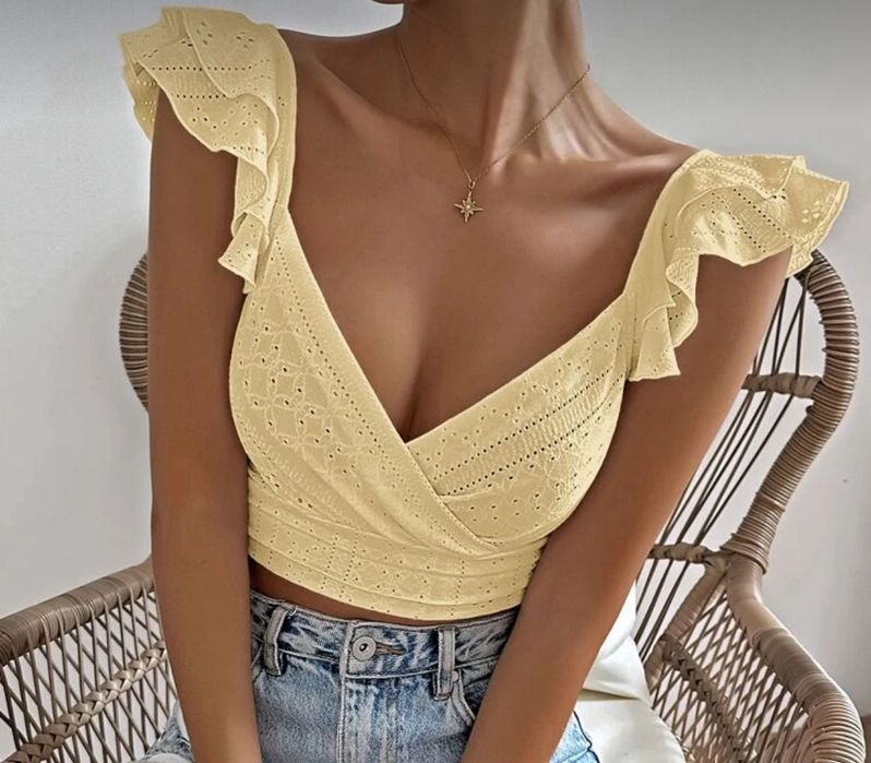 Żółta bluzeczka z rękawkiem