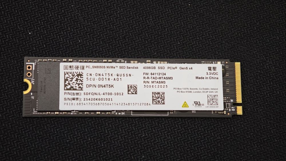 Dysk SSD 4TB NVMe SED  PCIe gen 5 SanDisk