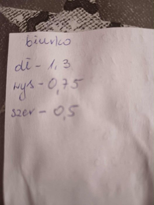 Szafa przesuwna,biurko, łóżko