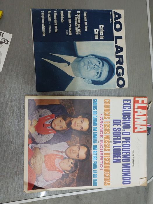 2 revistas vintage carlos carmo fado