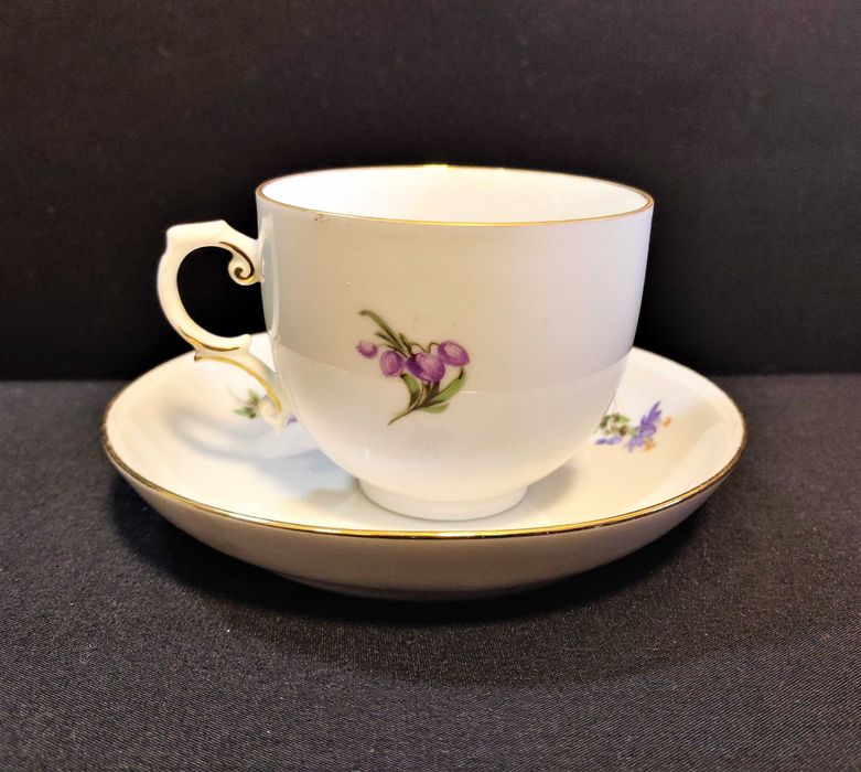 Porcelanowy serwis do białej kawy Furstenberg 6 os.